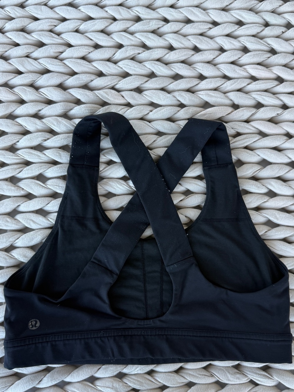 lululemon athletica Black Crisscross Back Sports Bra